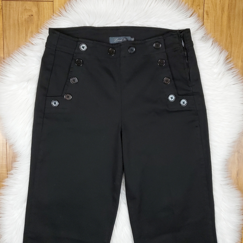Anthro Level 99 Wide Leg Crop Sailor Pants - Picture 3 of 13